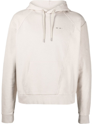 

Panelled organic cotton hoodie, HELIOT EMIL Panelled organic cotton hoodie