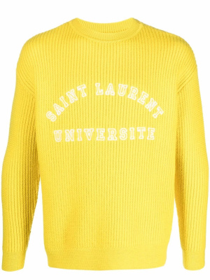 

Université knitted sweater, Saint Laurent Université knitted sweater