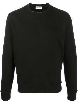 

Stud-embellished sweatshirt, Saint Laurent Stud-embellished sweatshirt
