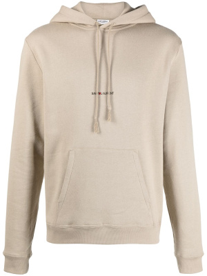 

Cotton-jersey hoodie, Saint Laurent Cotton-jersey hoodie