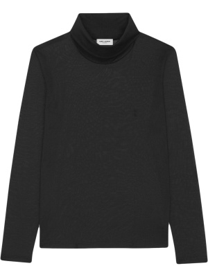 

Roll neck silk sweatshirt, Saint Laurent Roll neck silk sweatshirt