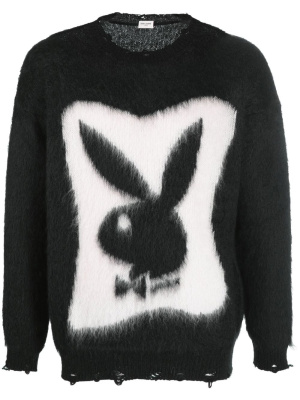 

Textured Playboy bunny jumper, Saint Laurent Textured Playboy bunny jumper