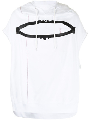 

Cut-out sleeveless hoodie, Takahiromiyashita The Soloist Cut-out sleeveless hoodie