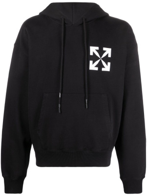 

Arrows logo-print cotton hoodie, Off-White Arrows logo-print cotton hoodie