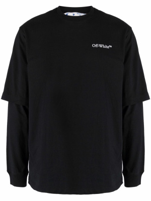 

Logo-print long-sleeve top, Off-White Logo-print long-sleeve top