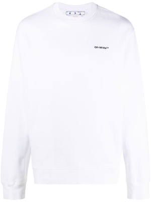 

Wave Diag-stripe cotton sweatshirt, Off-White Wave Diag-stripe cotton sweatshirt