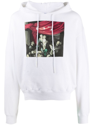 

Caravaggio print hoodie, Off-White Caravaggio print hoodie