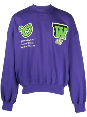 

Varsity Hammer cotton sweatshirt, Off-White Varsity Hammer cotton sweatshirt
