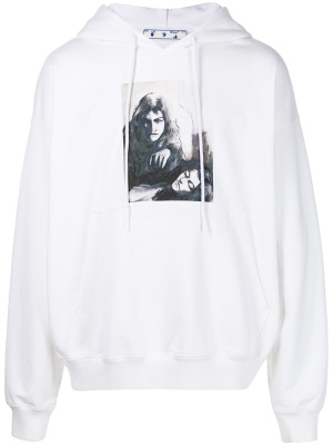 

Graphic-print cotton hoodie, Off-White Graphic-print cotton hoodie