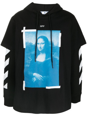 

Graphic-print layered hoodie, Off-White Graphic-print layered hoodie