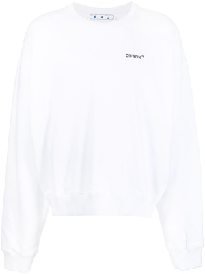 

Caravaggio Arrow-print crew-neck sweatshirt, Off-White Caravaggio Arrow-print crew-neck sweatshirt