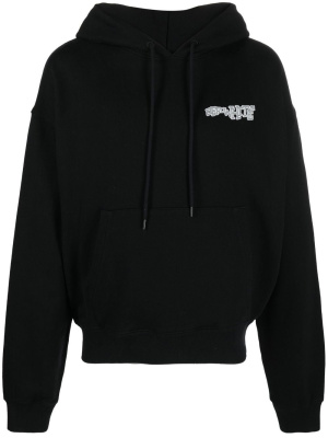 

Logo-print drawstring hoodie, Off-White Logo-print drawstring hoodie