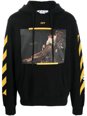 

Caravaggio print hooded sweatshirt, Off-White Caravaggio print hooded sweatshirt