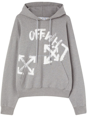 

Logo-print drawstring hoodie, Off-White Logo-print drawstring hoodie