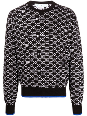 

Monogram Allover knitted jumper, Off-White Monogram Allover knitted jumper