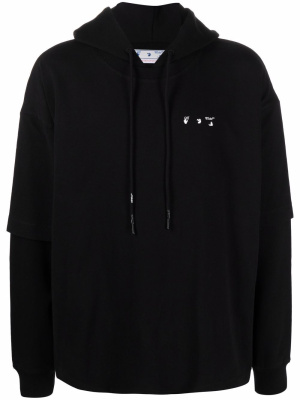 

Caravaggio Paint layered hoodie, Off-White Caravaggio Paint layered hoodie