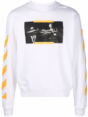 

Caravaggio painting slim sweatshirt, Off-White Caravaggio painting slim sweatshirt