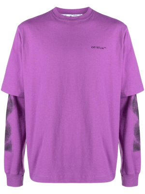 

Double-layer T-shirt sweatshirt, Off-White Double-layer T-shirt sweatshirt