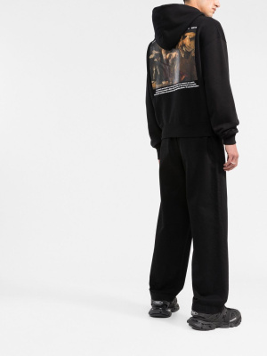 

Caravaggio Crowning Over-print hoodie, Off-White Caravaggio Crowning Over-print hoodie