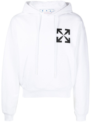 

Arrows-print cotton hoodie, Off-White Arrows-print cotton hoodie