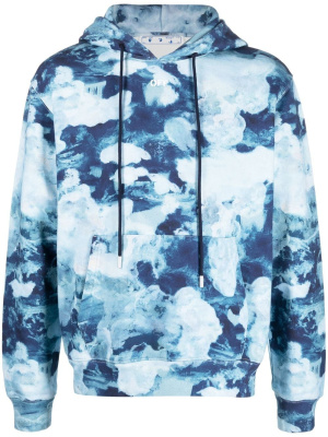 

Tie-dye cotton hoodie, Off-White Tie-dye cotton hoodie