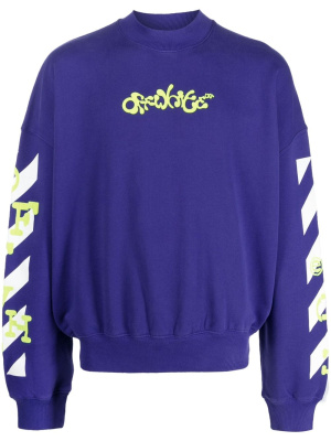 

Logo-print long-sleeve sweatshirt, Off-White Logo-print long-sleeve sweatshirt