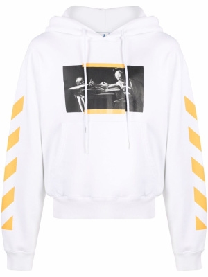

Caravaggio painting Diag-stripe hoodie, Off-White Caravaggio painting Diag-stripe hoodie