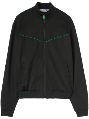 

Logo-embroidered zip-up jacket, Off-White Logo-embroidered zip-up jacket