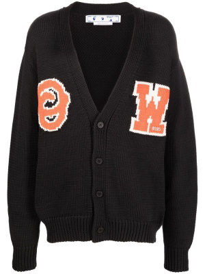 

Logo-intarsia cardigan, Off-White Logo-intarsia cardigan