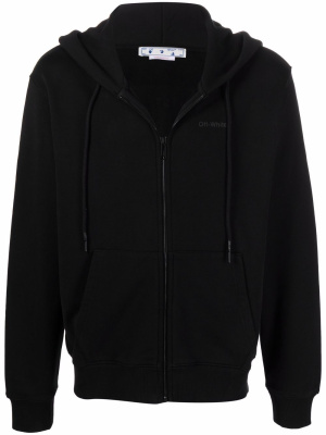 

Diag Tab zip-fastening hoodie, Off-White Diag Tab zip-fastening hoodie