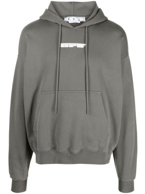 

Logo-print drawstring hoodie, Off-White Logo-print drawstring hoodie