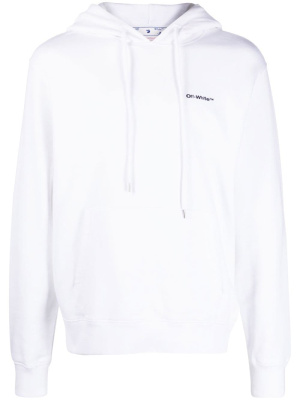 

Logo-print drawstring hoodie, Off-White Logo-print drawstring hoodie