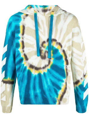 

Arrows-motif tie-dye hoodie, Off-White Arrows-motif tie-dye hoodie