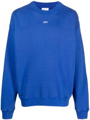 

Off Stamp-print crew-neck sweatshirt, Off-White Off Stamp-print crew-neck sweatshirt