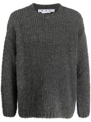 

Arrows-motif ribbed-knit jumper, Off-White Arrows-motif ribbed-knit jumper