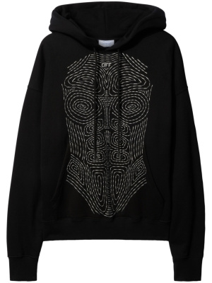 

Body Stitch cotton hoodie, Off-White Body Stitch cotton hoodie