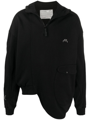 

Asymmetric logo printed hoodie, A-COLD-WALL* Asymmetric logo printed hoodie