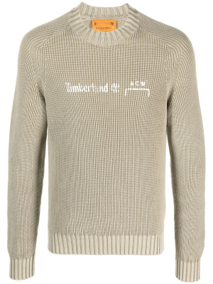 

X Timberland logo-print cotton jumper, A-COLD-WALL* X Timberland logo-print cotton jumper