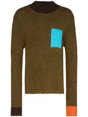 

Colourblock ribbed jumper, Jacquemus Colourblock ribbed jumper