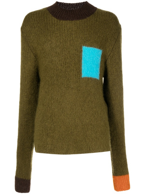 

Color-block crewneck sweater, Jacquemus Color-block crewneck sweater