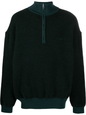 

Merino wool blend half-zip sweatshirt, Jacquemus Merino wool blend half-zip sweatshirt