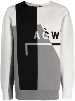 

Logo-print panelled jumper, A-COLD-WALL* Logo-print panelled jumper