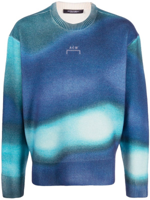

Logo-embroidered tie-dye jumper, A-COLD-WALL* Logo-embroidered tie-dye jumper