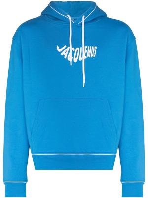 

Wave logo-print hoodie, Jacquemus Wave logo-print hoodie