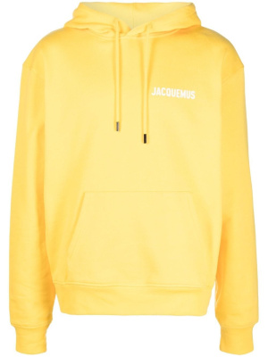 

Logo-print organic cotton hoodie, Jacquemus Logo-print organic cotton hoodie