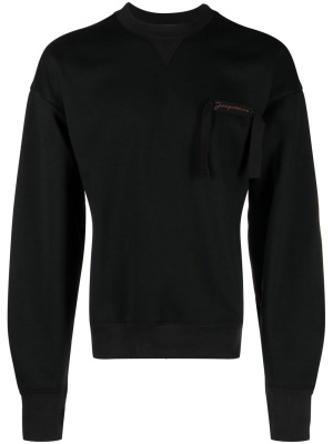 

Col Rond logo-ribbon sweatshirt, Jacquemus Col Rond logo-ribbon sweatshirt