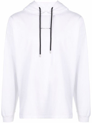 

Logo-print cotton hoodie, 1017 ALYX 9SM Logo-print cotton hoodie