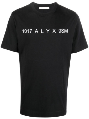 

Logo-print crew-neck T-shirt, 1017 ALYX 9SM Logo-print crew-neck T-shirt