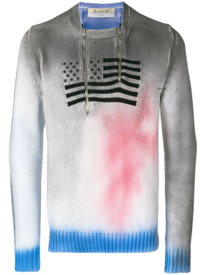

Flag embroidered sweater, 1017 ALYX 9SM Flag embroidered sweater