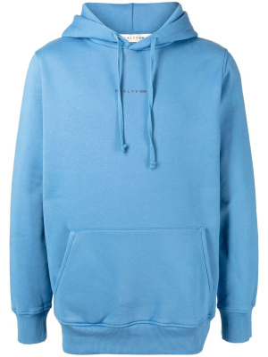 

Logo-print drawstring hoodie, 1017 ALYX 9SM Logo-print drawstring hoodie